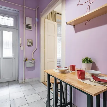 Lilac Escape On Baross Street Budapest